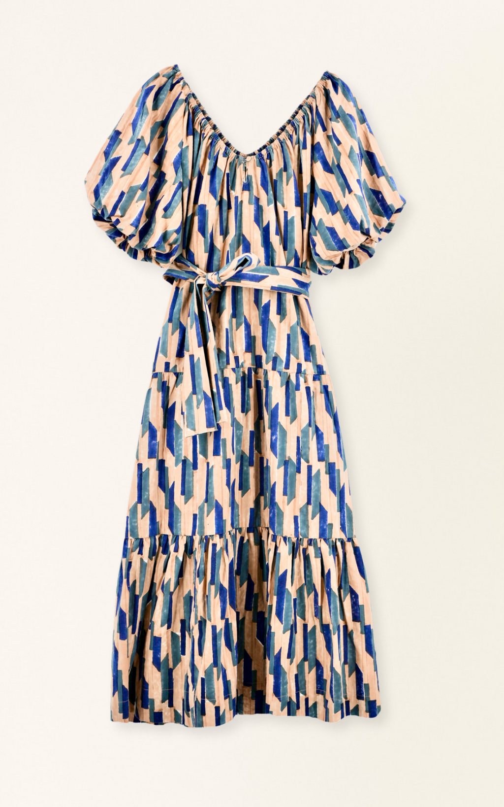 Dress Cerulean Rainfall elastic cuffs