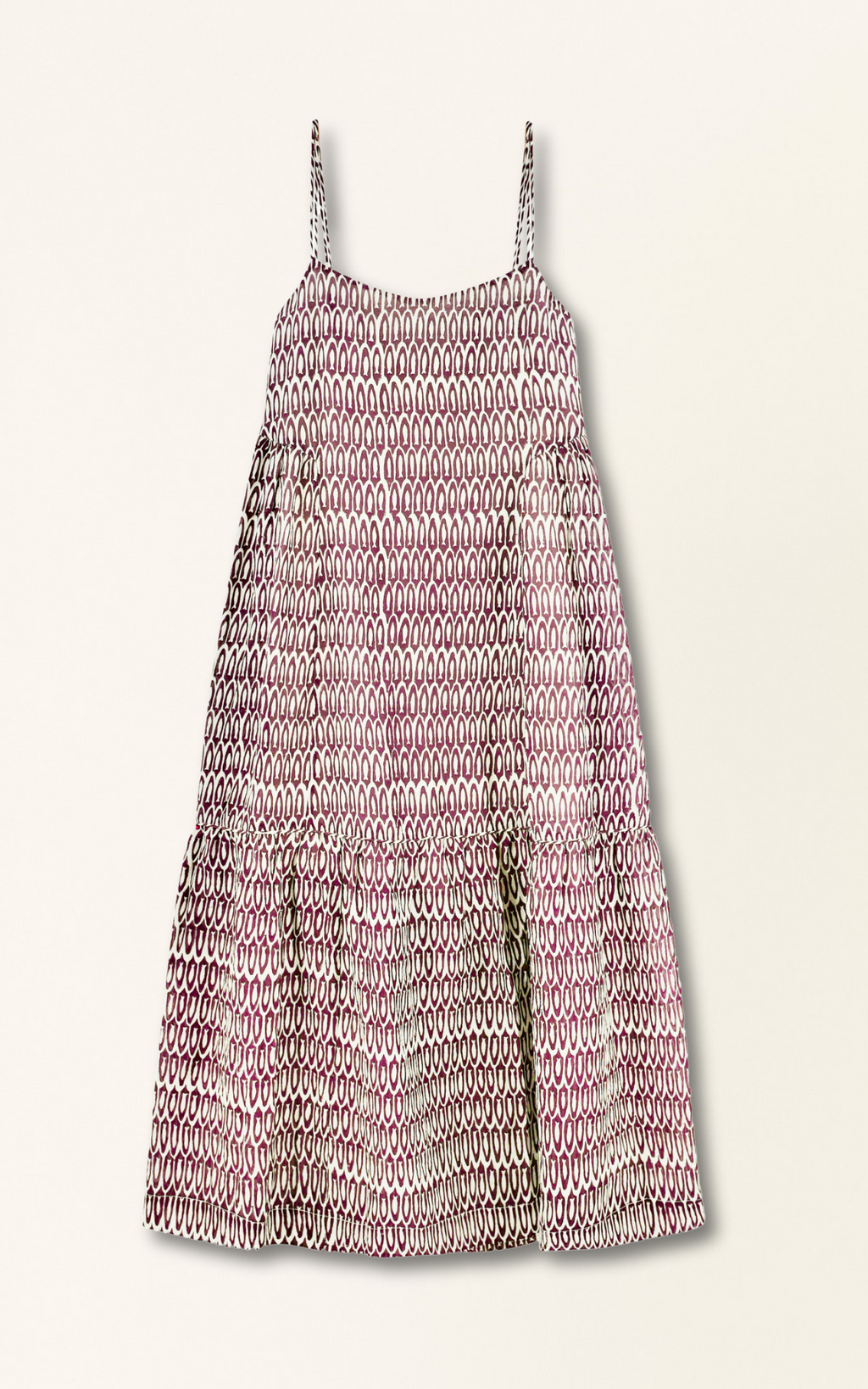 Dress in soft V neckline