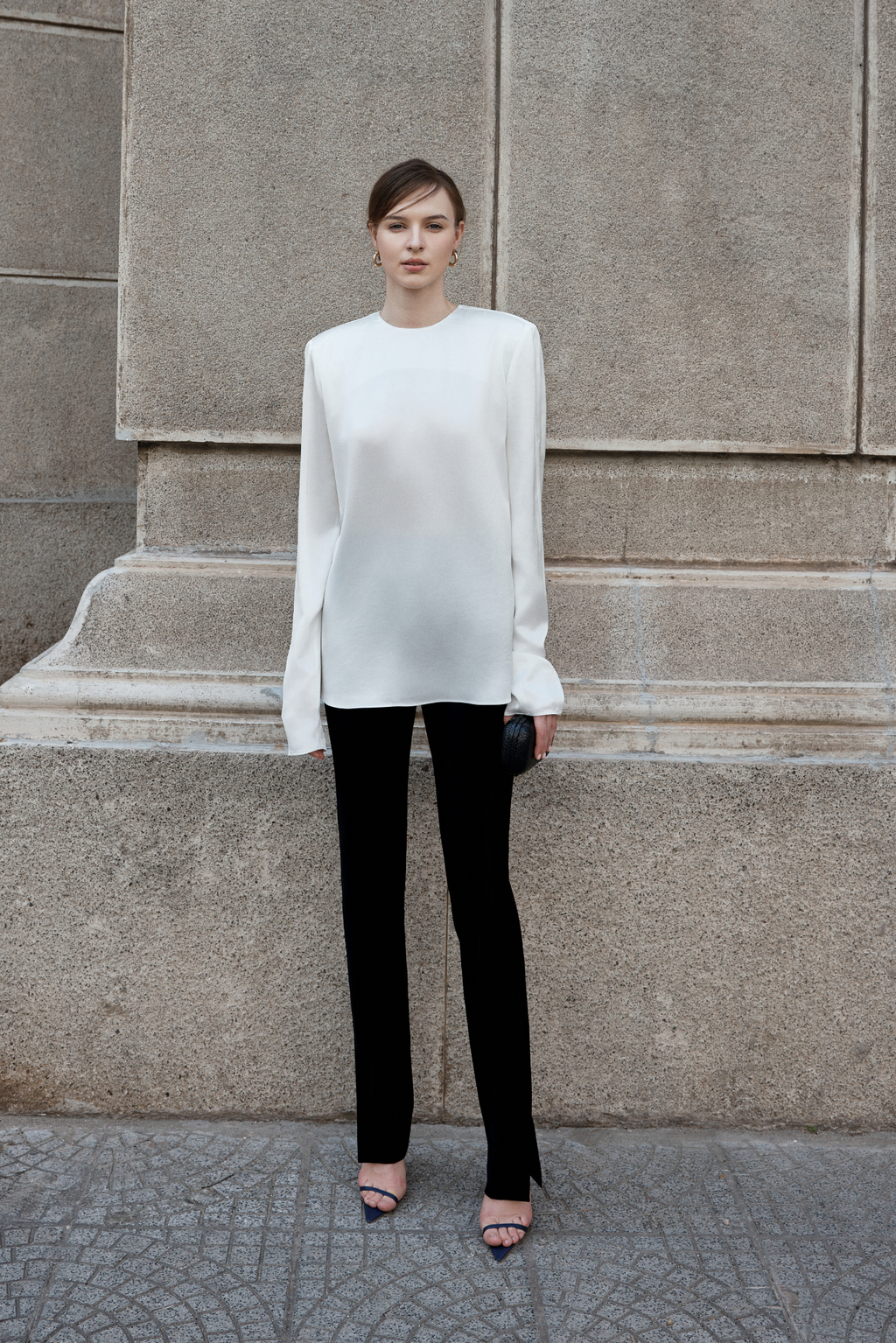 Straight cut tapered trousers