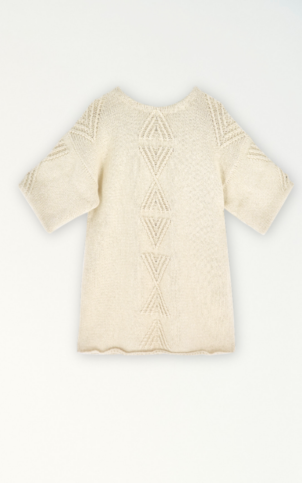 Dress in oversized short sleeves