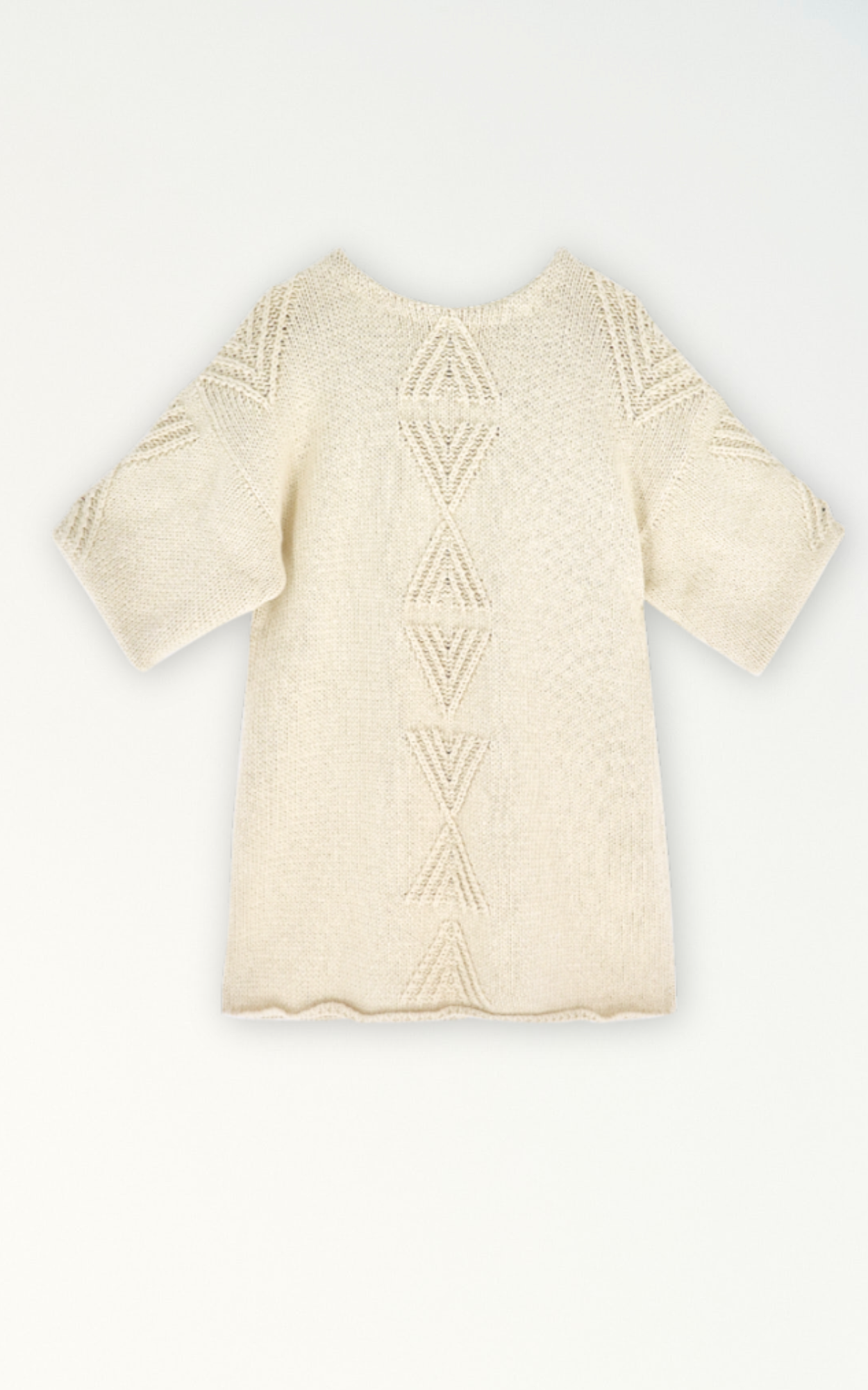 Dress in oversized short sleeves