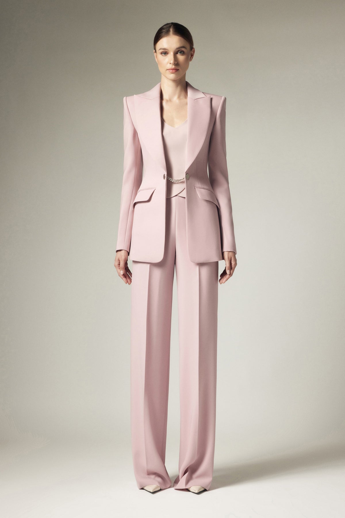 Crepe suit pants