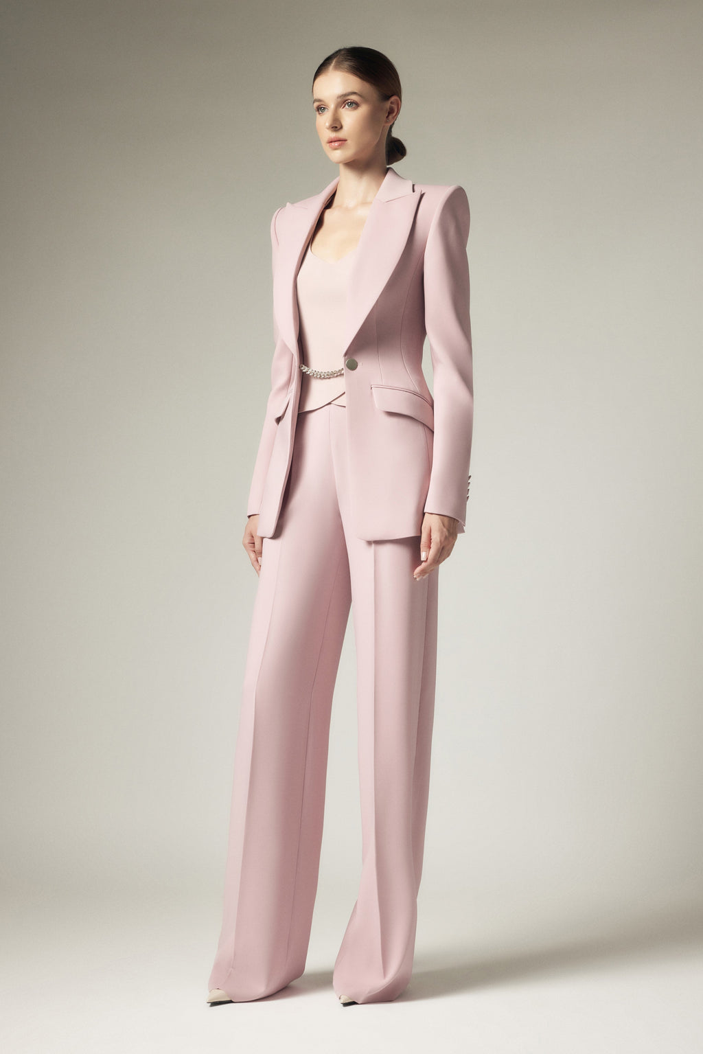 Crepe suit pants