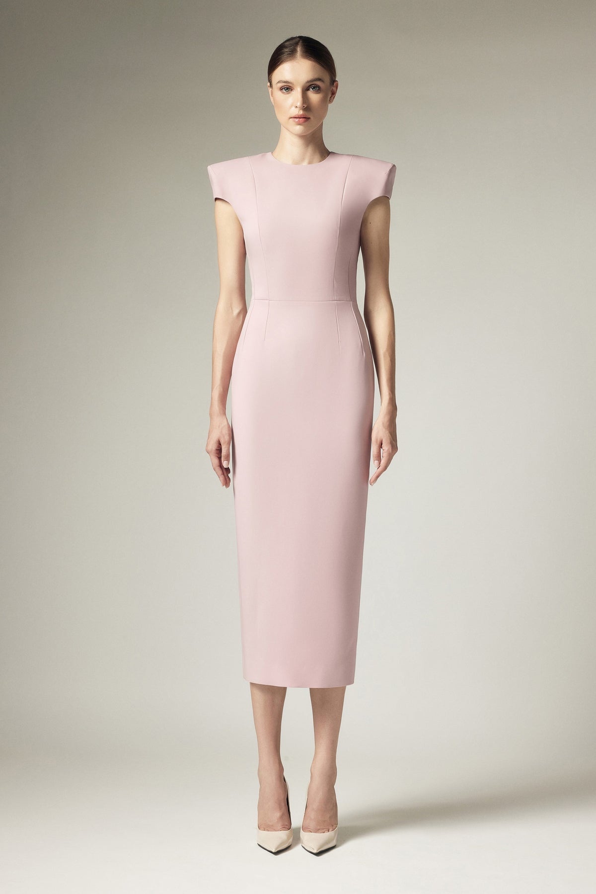 Right angled shoulder dress