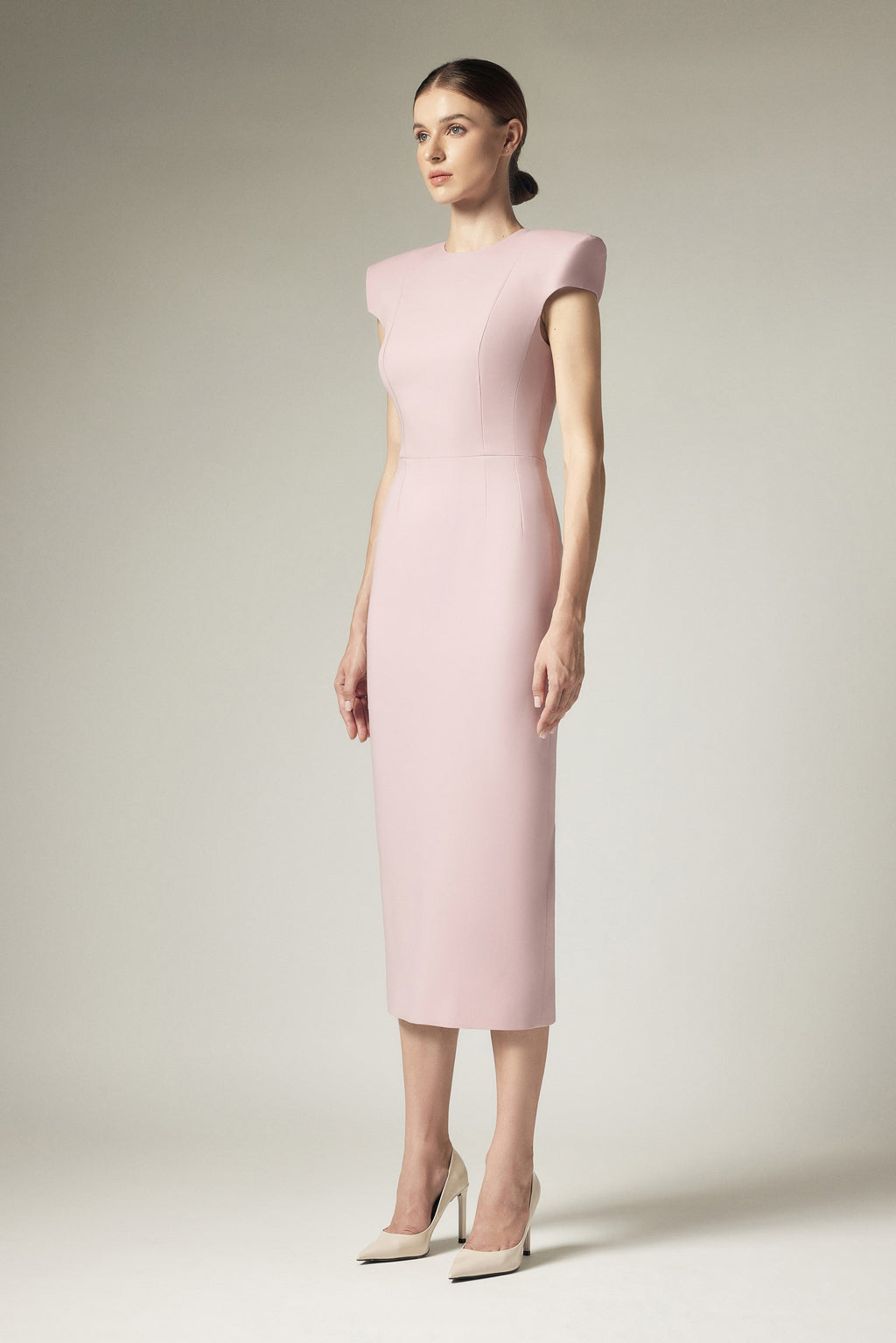 Right angled shoulder dress