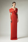 V-neck one shoulder dress