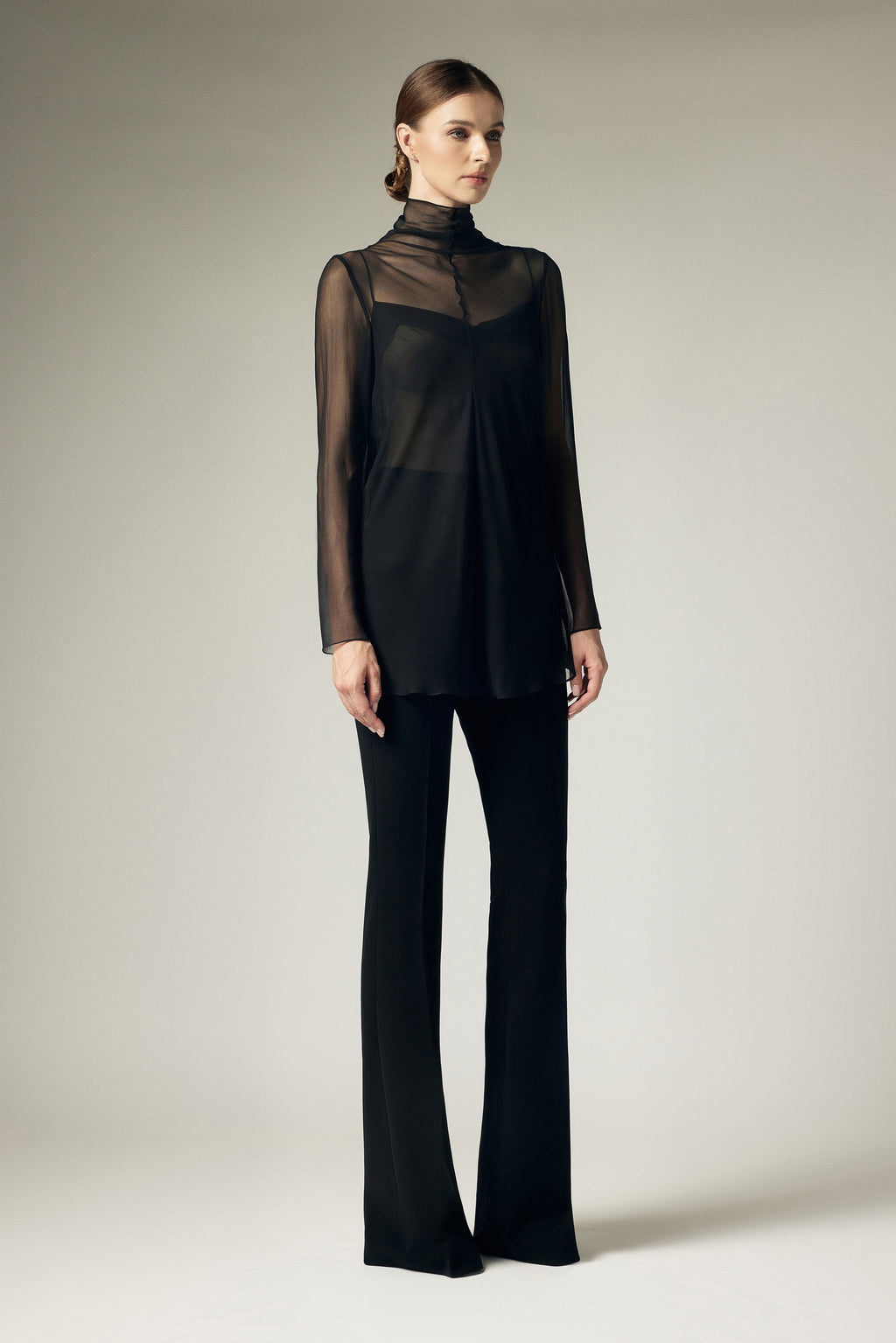 Black wide leg pants