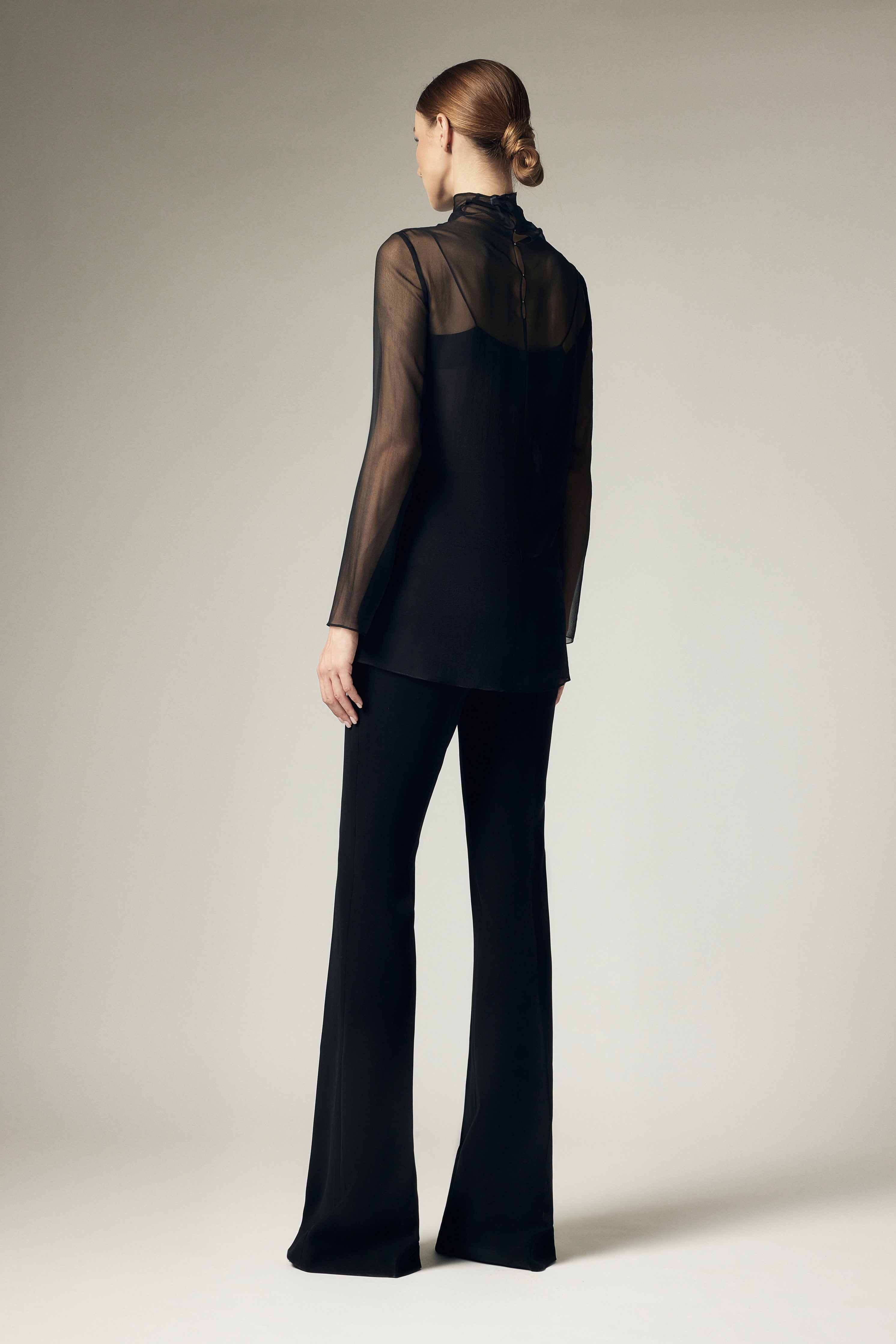 Black wide leg pants