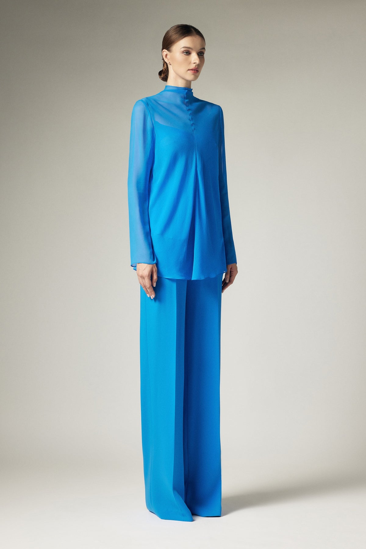 Crepe suit pants