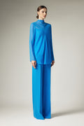 High neck long sleeved shirt with vest underneath