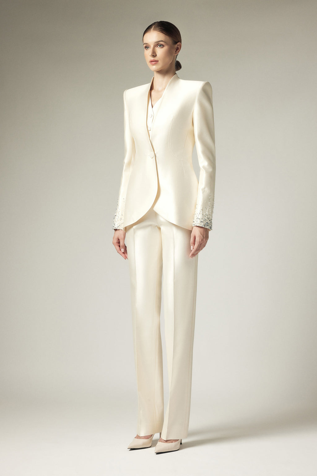 Horn shaped lapel Jacket