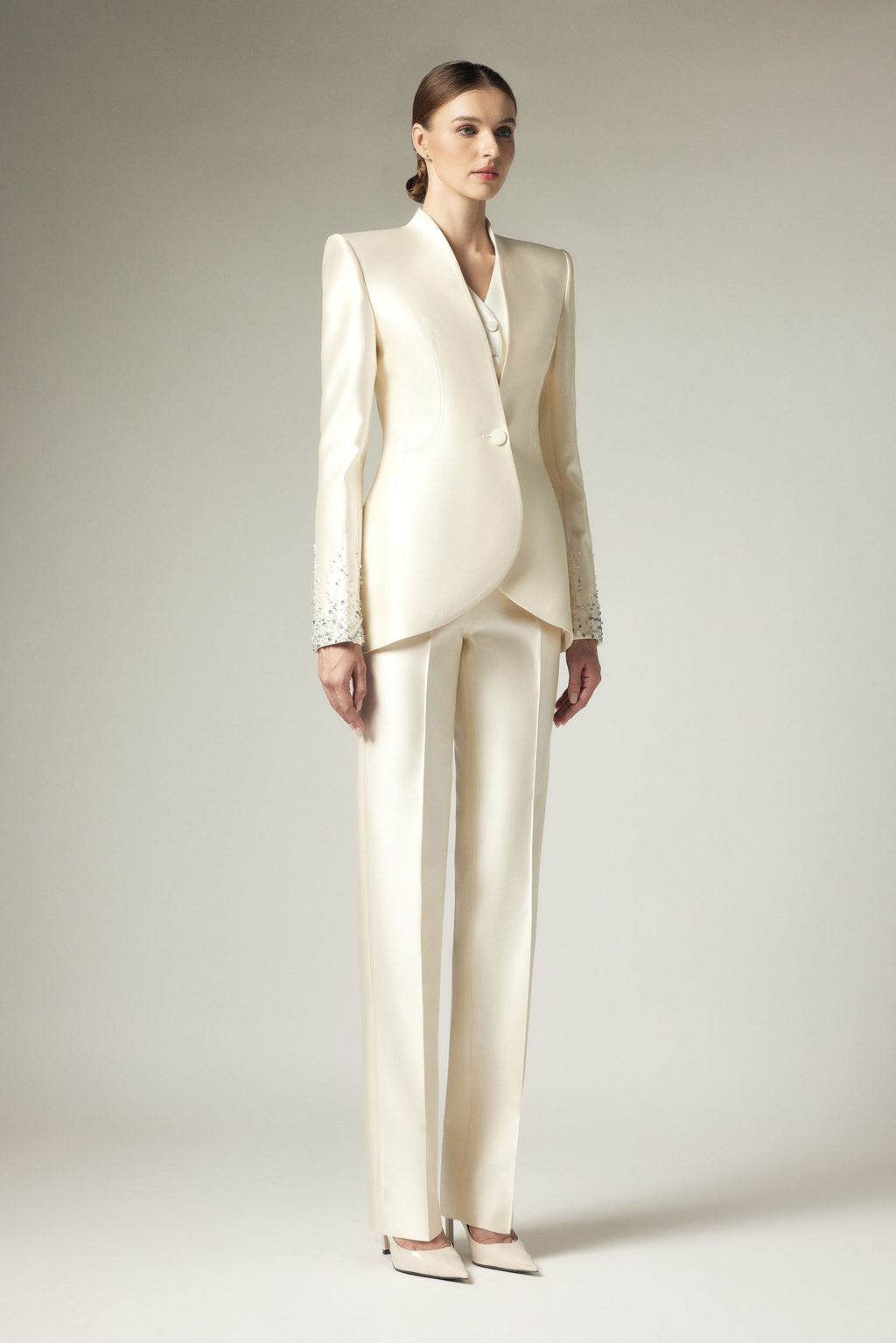 Taffeta Bevel Pants
