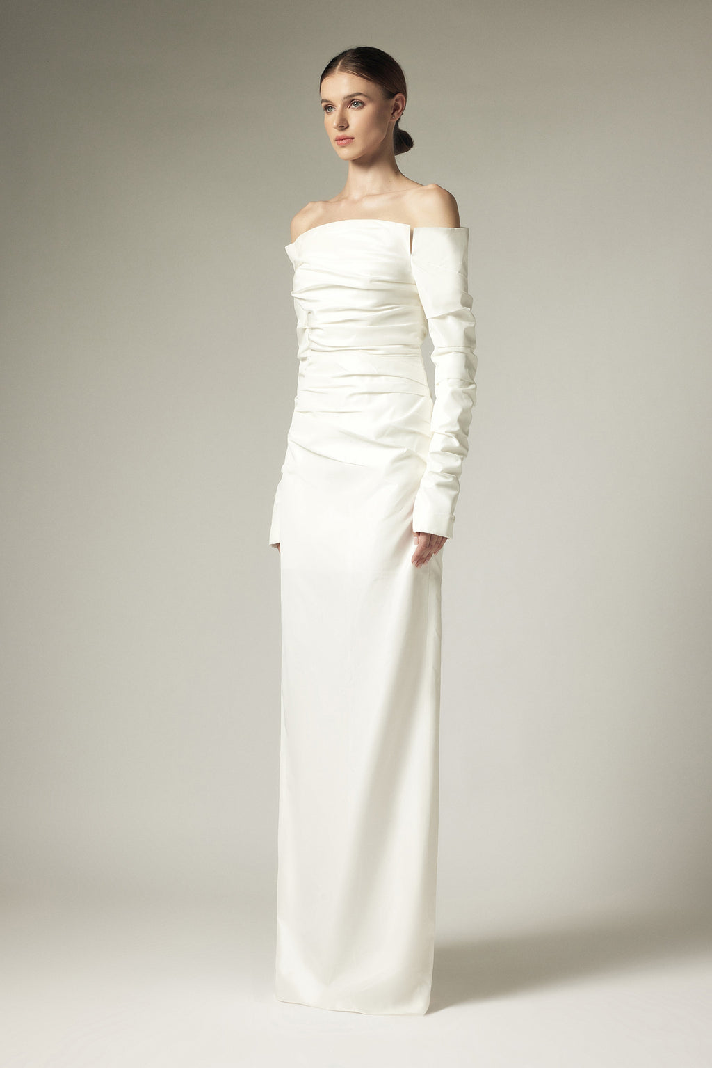 One shoulder dress evening gown
