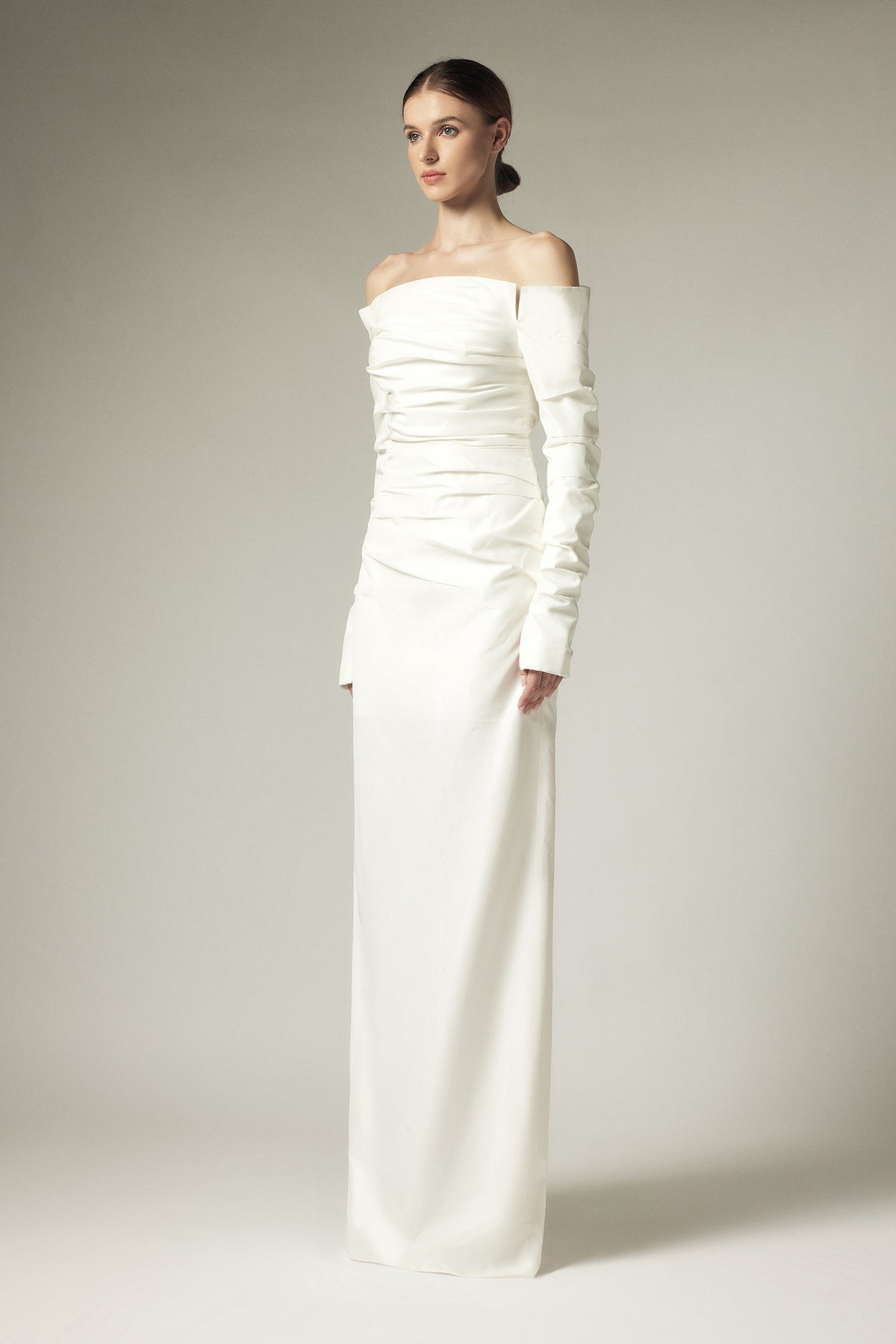One shoulder dress evening gown
