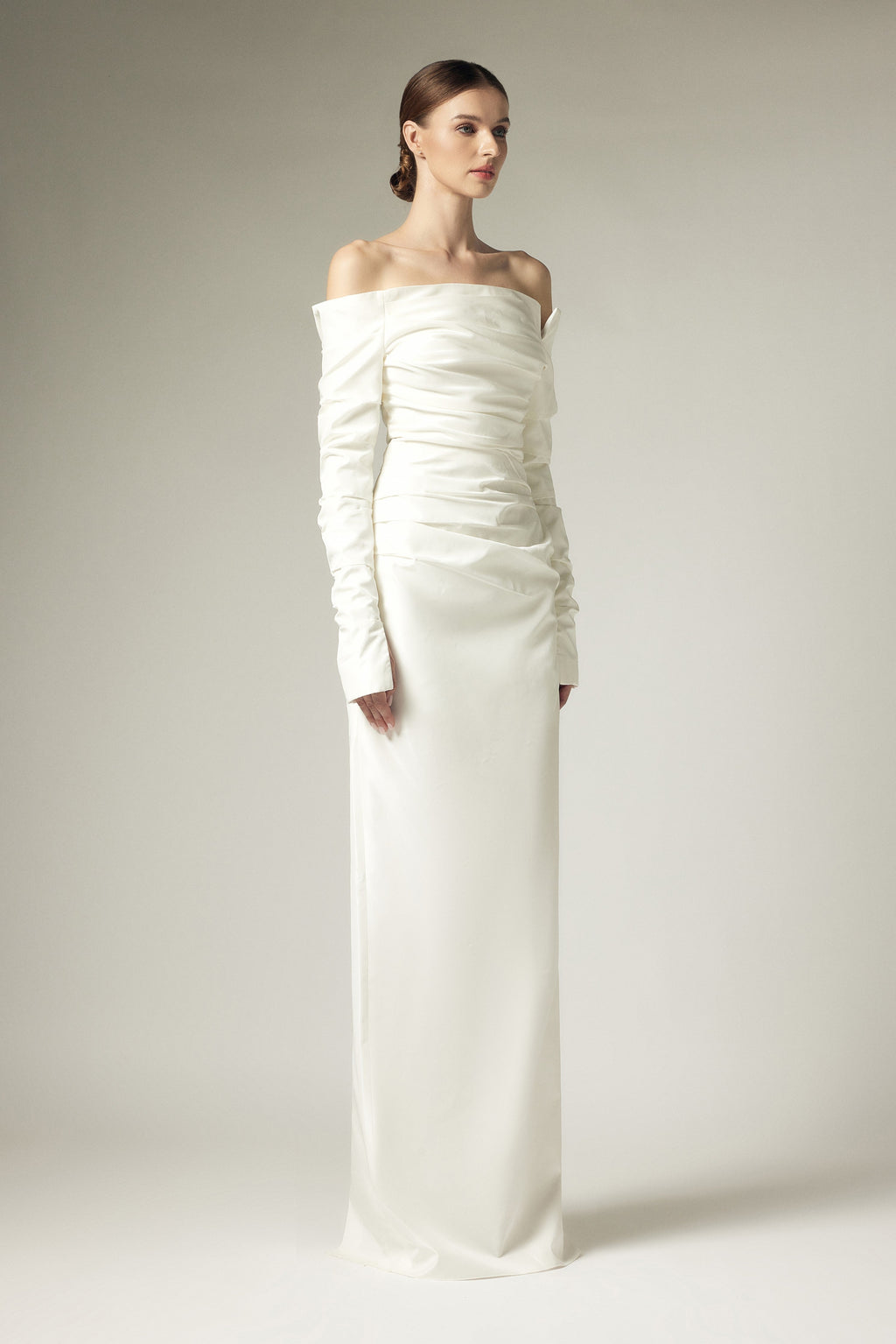 One shoulder dress evening gown