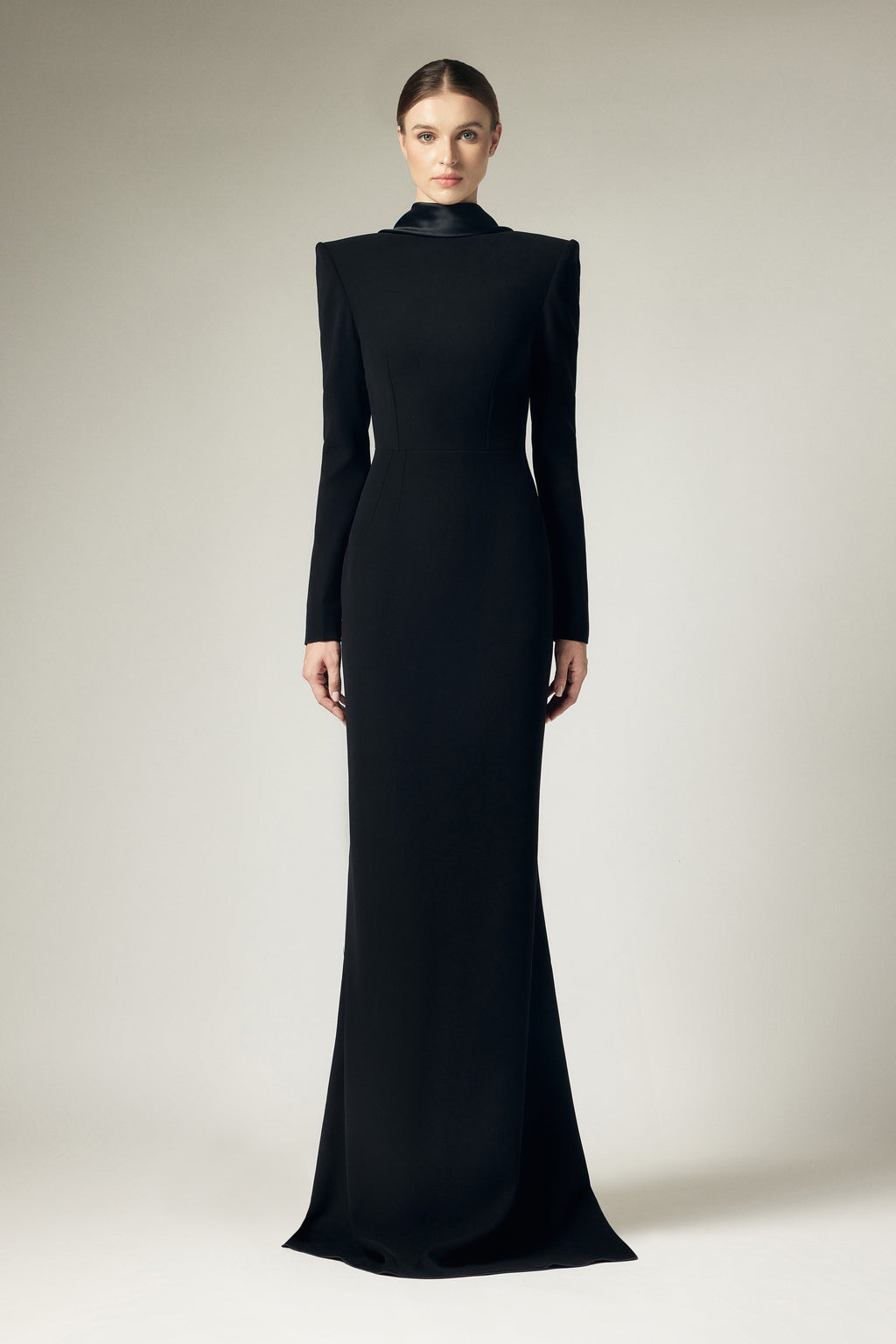 Deep V-back dress