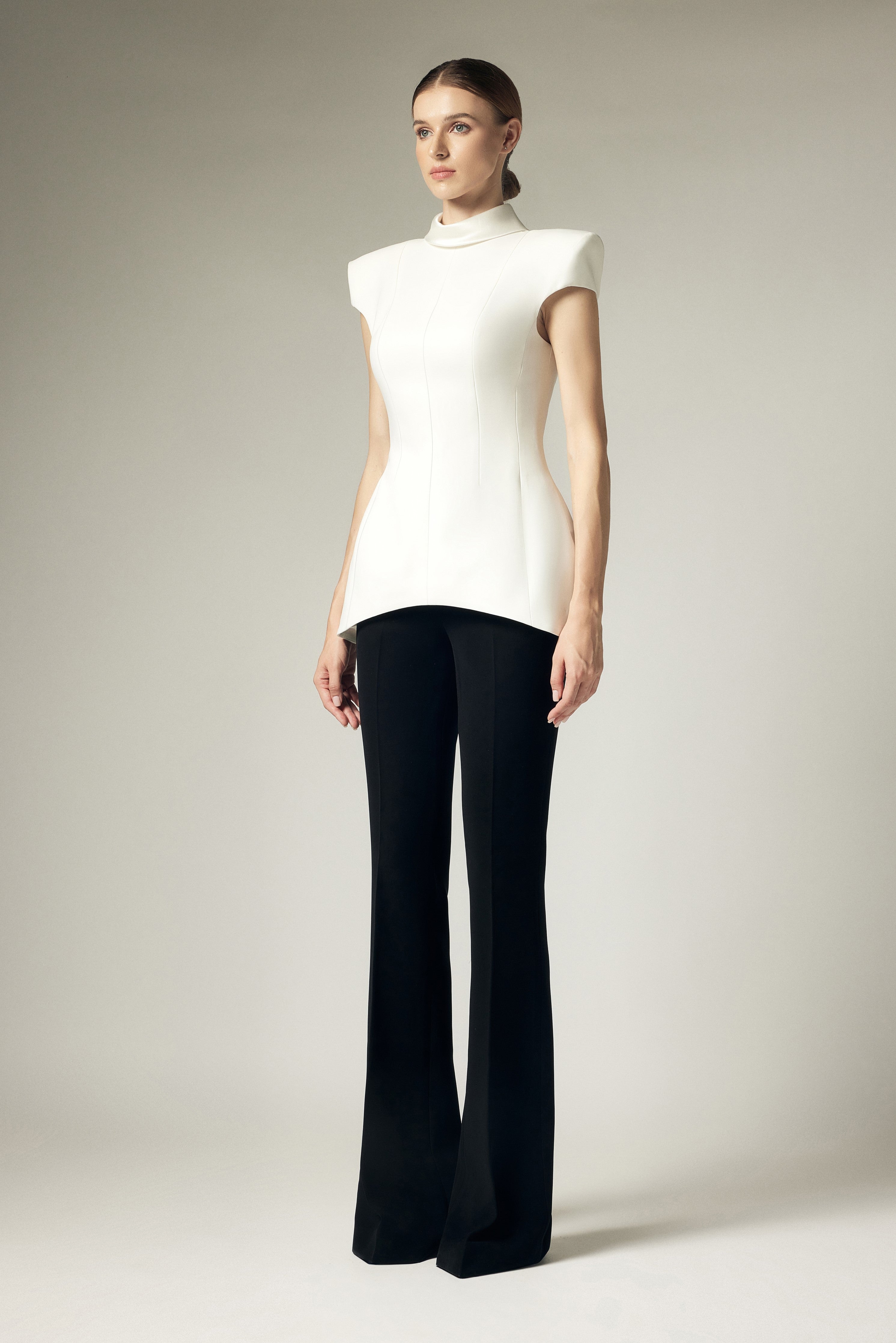 Square collar top shirt