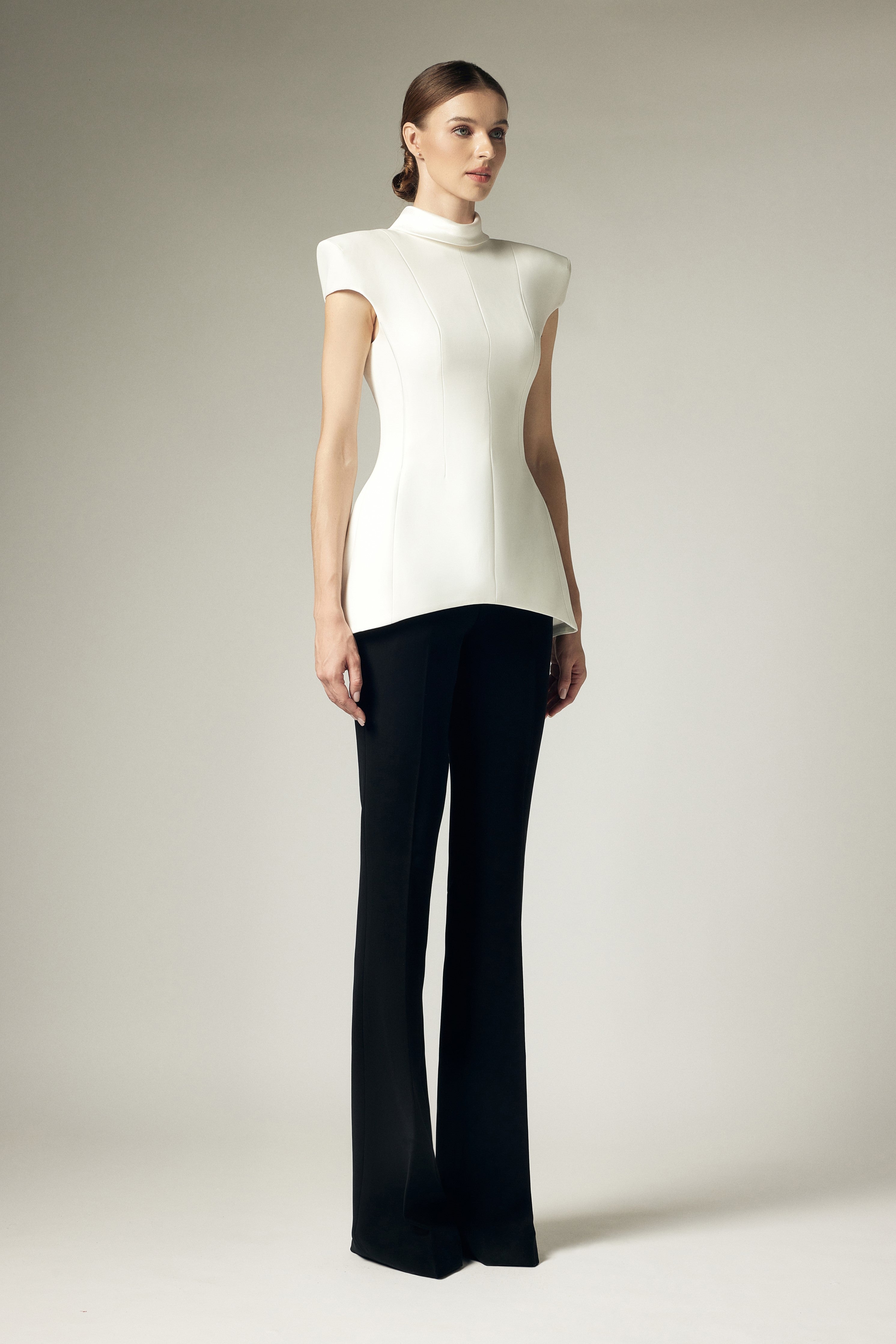 Square collar top shirt