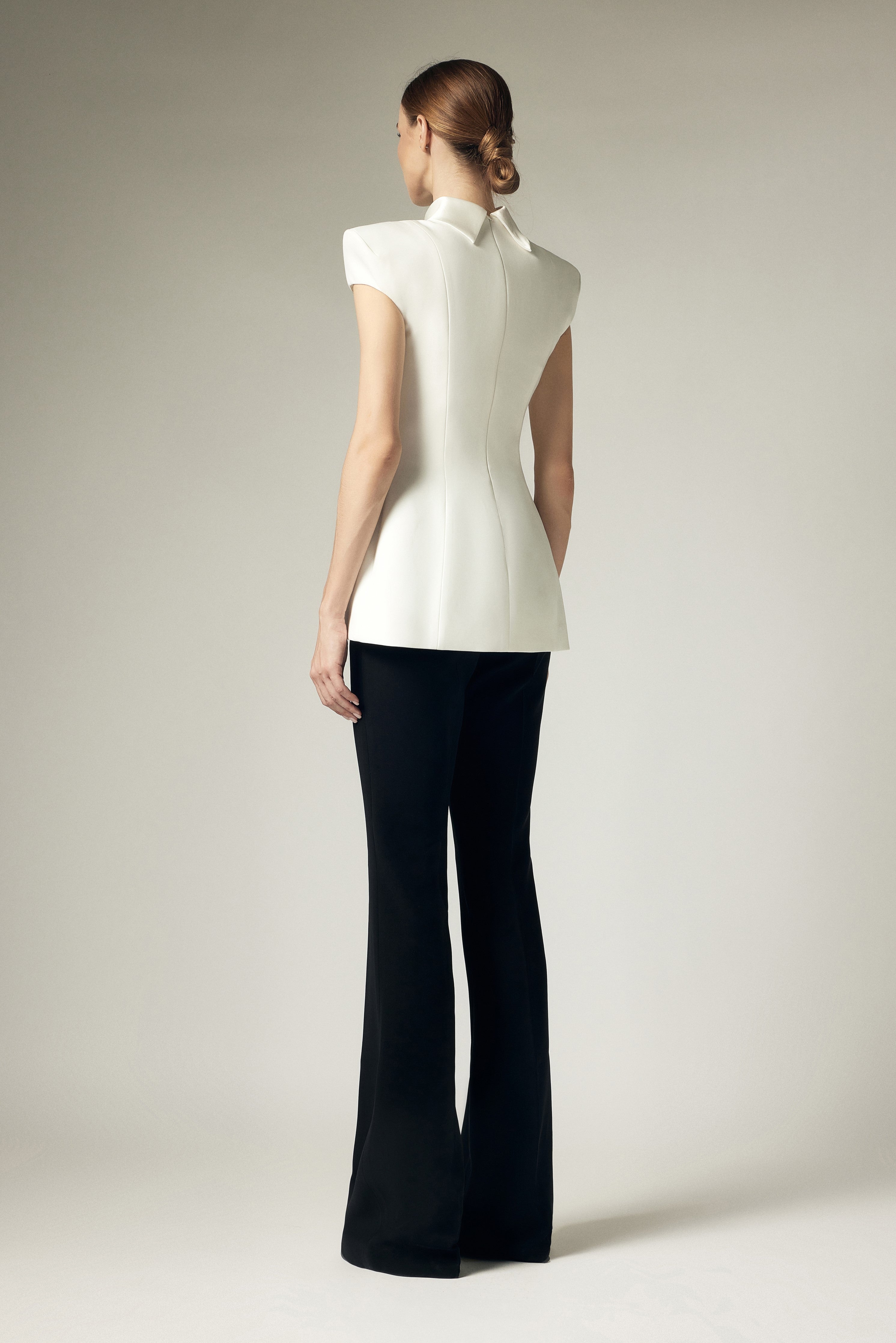 Square collar top shirt