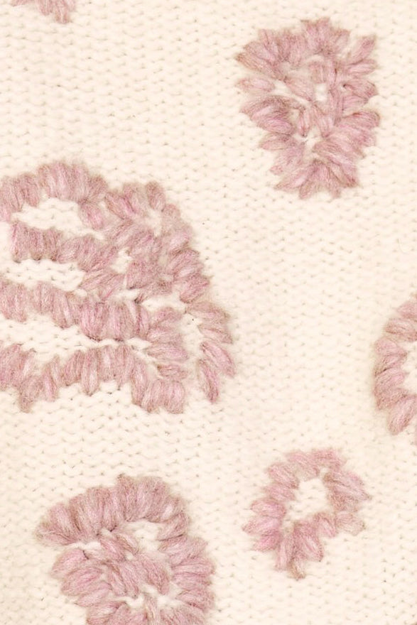 Waterlily Pullover in Ivory/Fawn