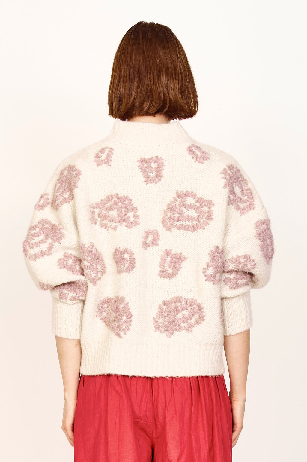 Waterlily Pullover in Ivory/Fawn