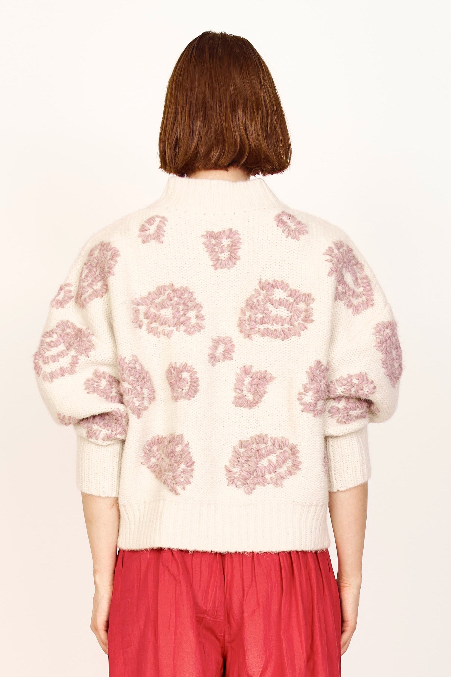 Waterlily Pullover in Ivory/Fawn