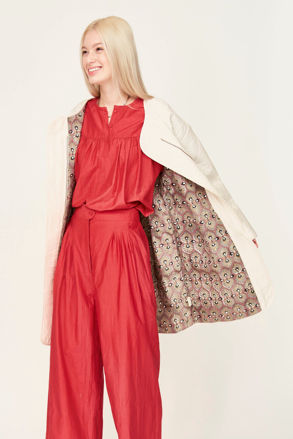 Jacket in Snow Parquet