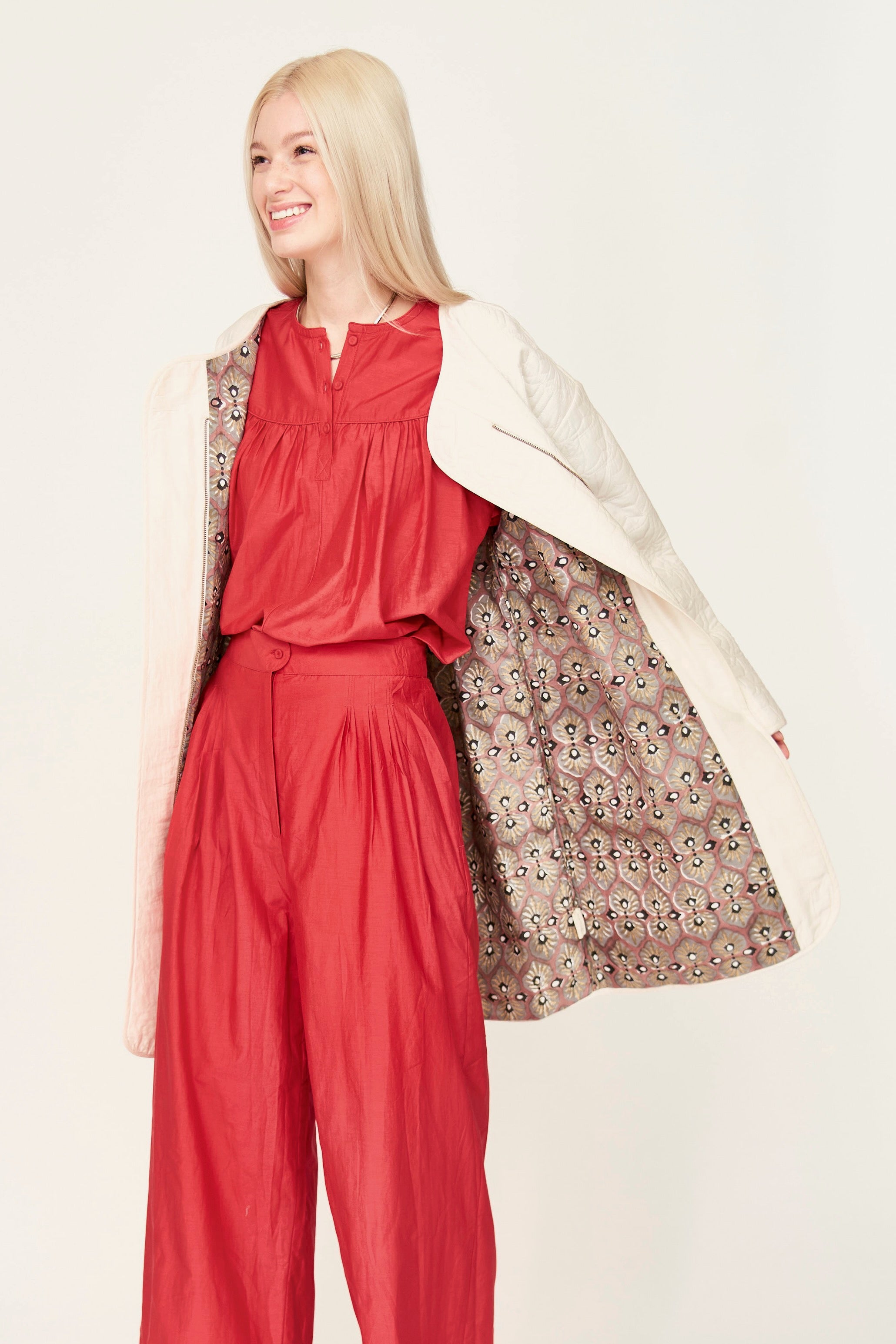 Jacket in Snow Parquet