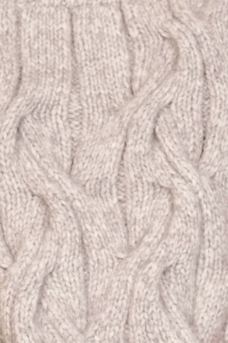 Hand Knit Sweater Vest in Dove Grey