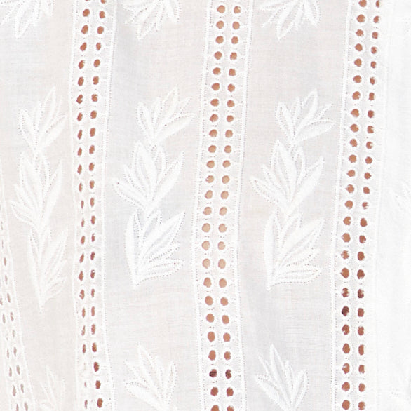 Top in White Vine Eyelet